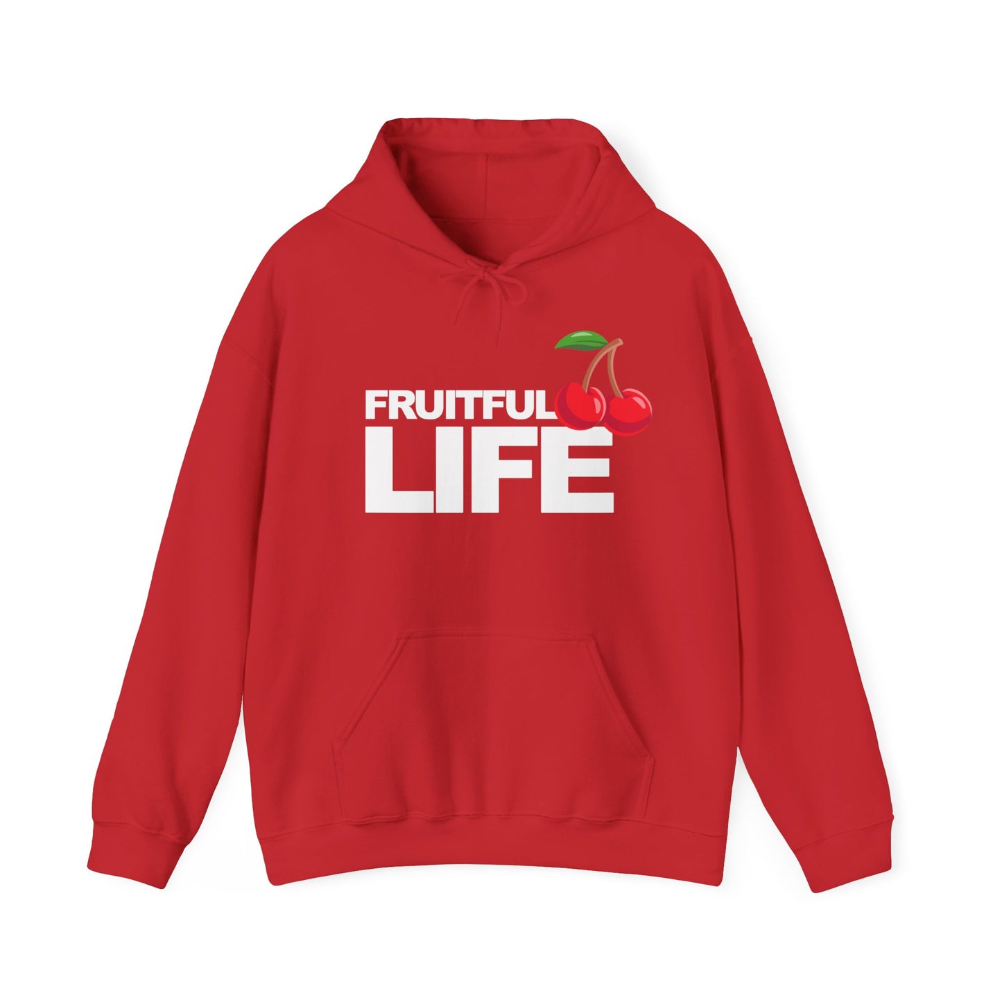 Fruitful Life Hoodie — Cherry Graphic Hooded Sweatshirt