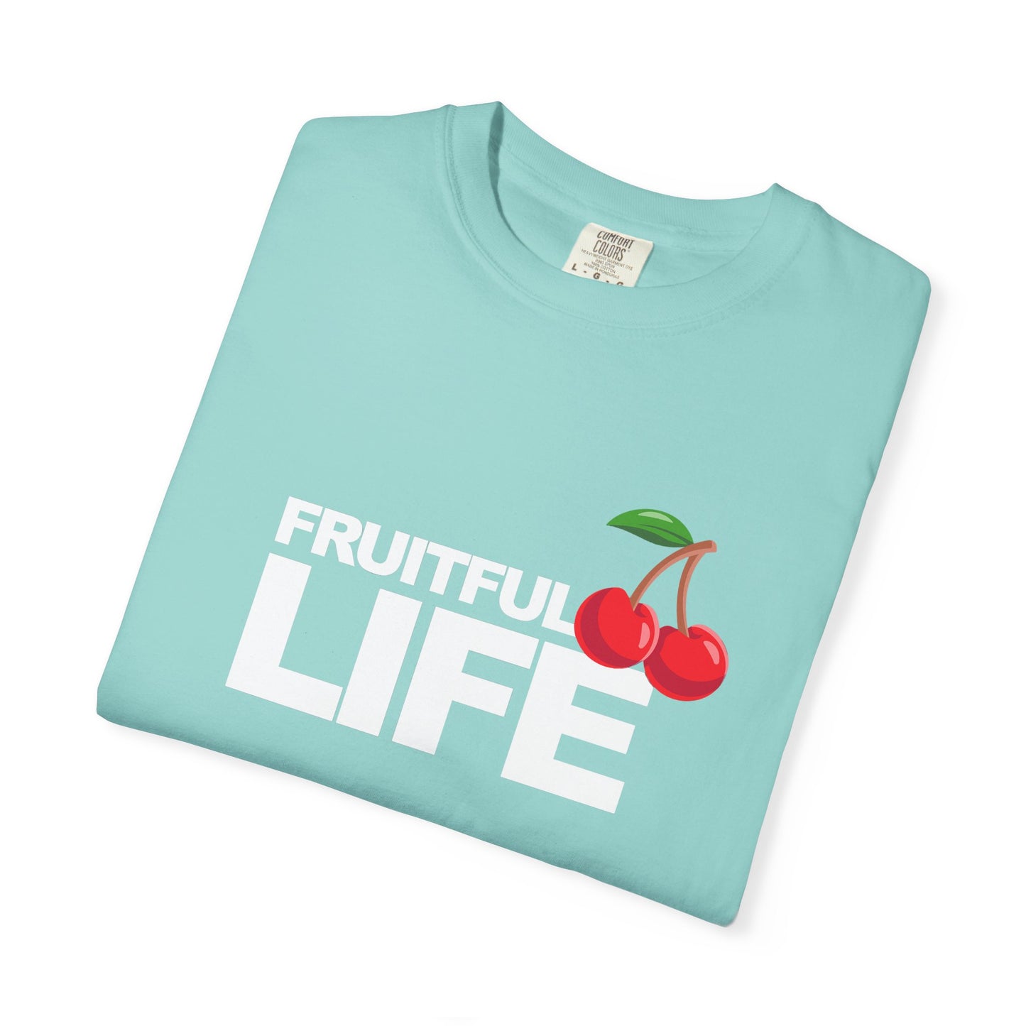 Cherry Chest Pocket T-Shirt — Minimal Fruit Graphic Tee