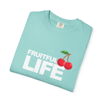 Cherry Chest Pocket T-Shirt — Minimal Fruit Graphic Tee