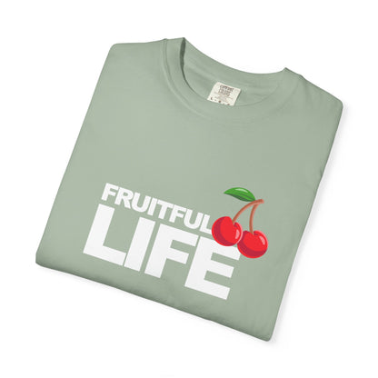 Cherry Chest Pocket T-Shirt — Minimal Fruit Graphic Tee