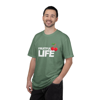 Cherry Chest Pocket T-Shirt — Minimal Fruit Graphic Tee
