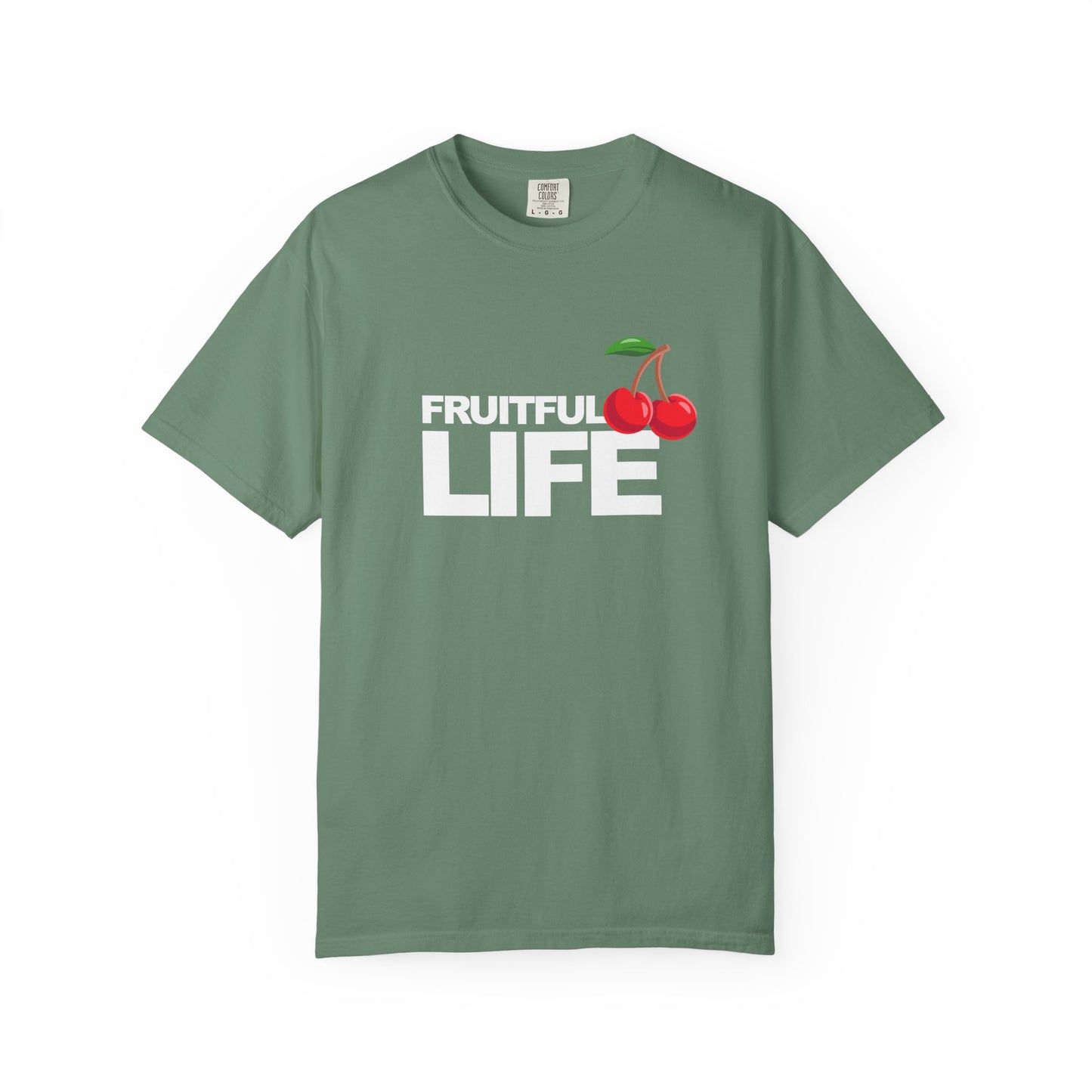 Cherry Chest Pocket T-Shirt — Minimal Fruit Graphic Tee