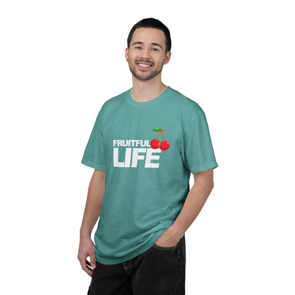 Cherry Chest Pocket T-Shirt — Minimal Fruit Graphic Tee
