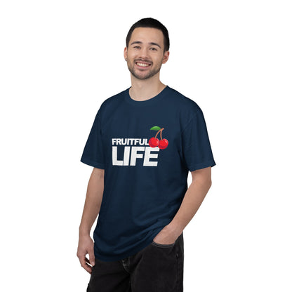 Cherry Chest Pocket T-Shirt — Minimal Fruit Graphic Tee