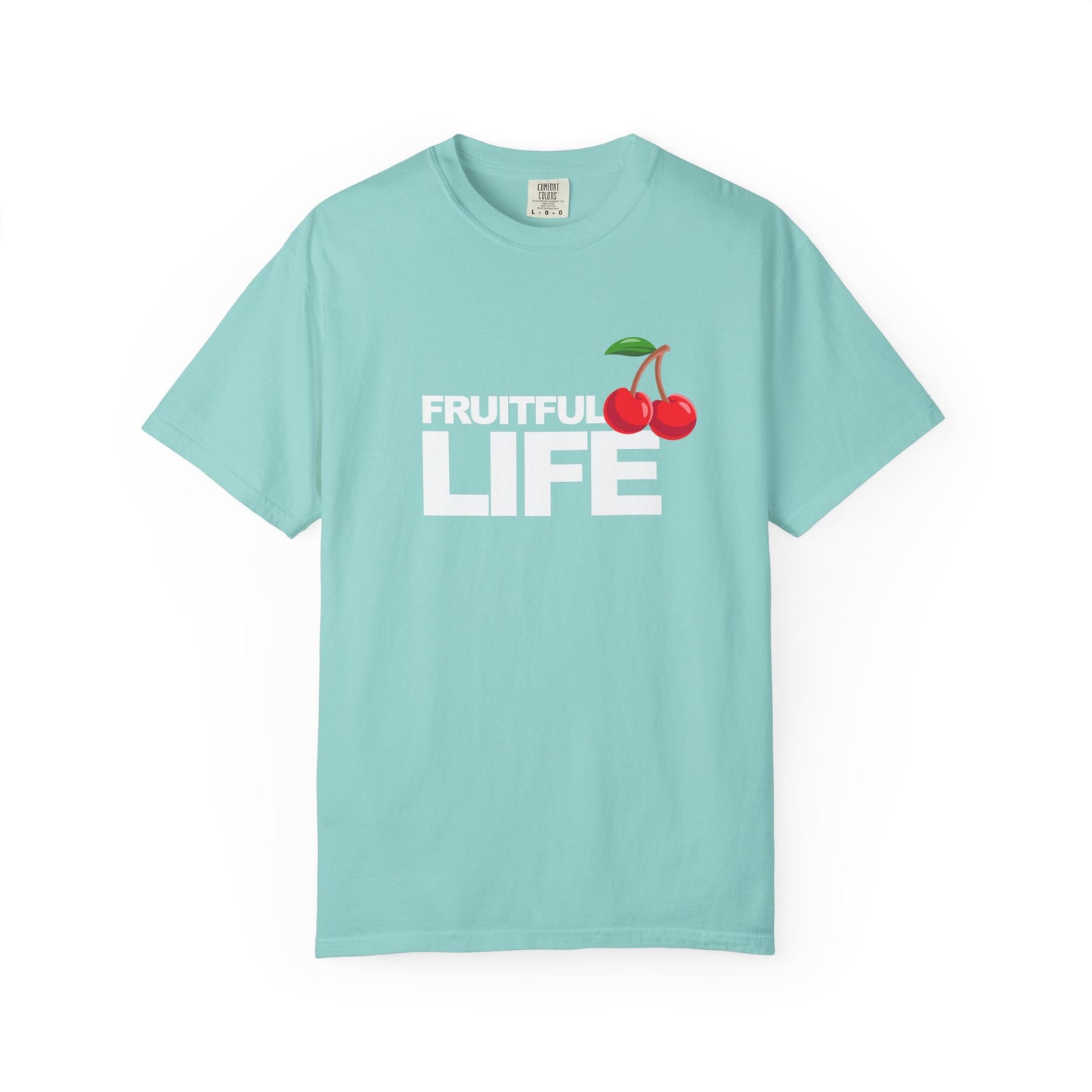 Cherry Chest Pocket T-Shirt — Minimal Fruit Graphic Tee