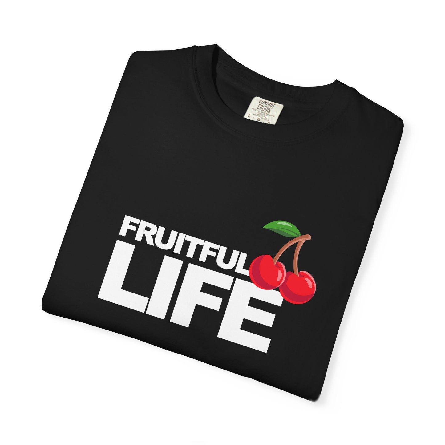 Cherry Chest Pocket T-Shirt — Minimal Fruit Graphic Tee