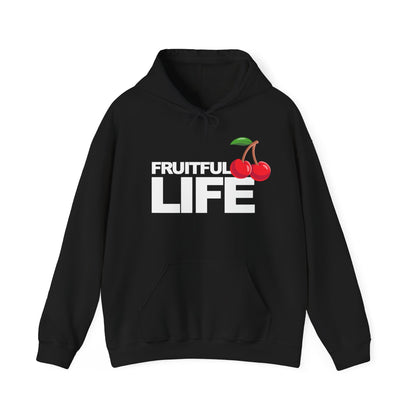 Fruitful Life Hoodie — Cherry Graphic Hooded Sweatshirt