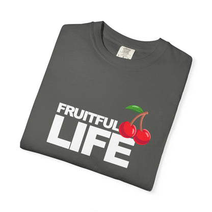 Cherry Chest Pocket T-Shirt — Minimal Fruit Graphic Tee