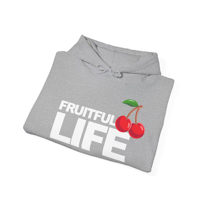 Fruitful Life Hoodie — Cherry Graphic Hooded Sweatshirt