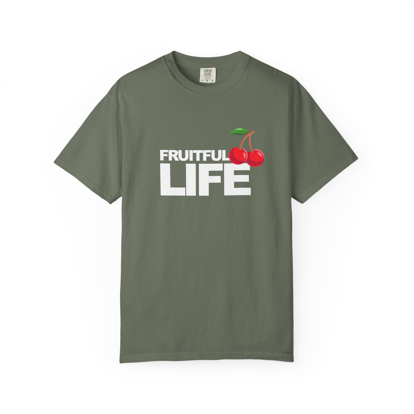 Cherry Chest Pocket T-Shirt — Minimal Fruit Graphic Tee