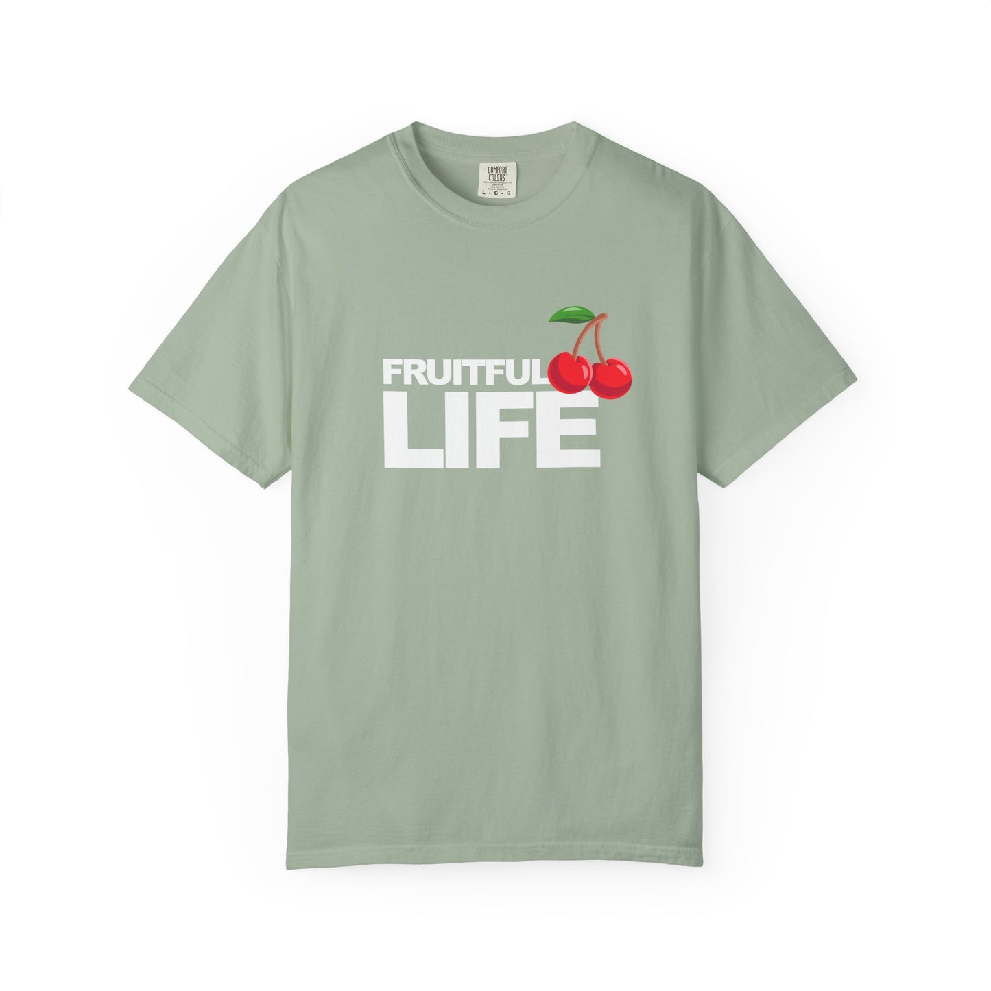 Cherry Chest Pocket T-Shirt — Minimal Fruit Graphic Tee