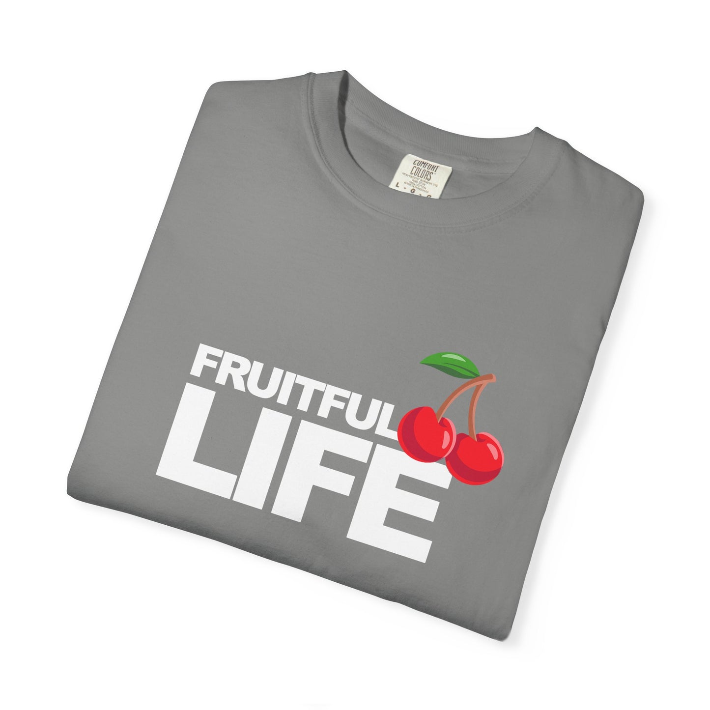 Cherry Chest Pocket T-Shirt — Minimal Fruit Graphic Tee