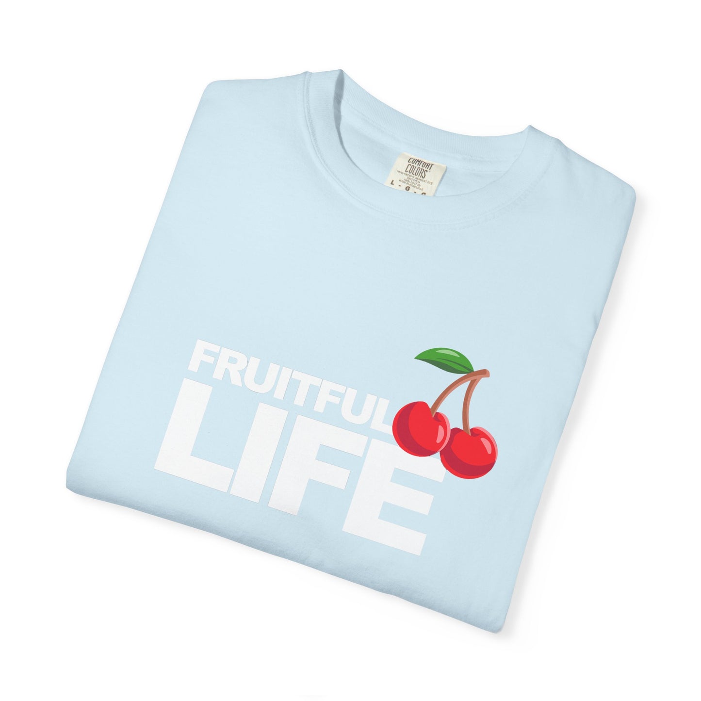 Cherry Chest Pocket T-Shirt — Minimal Fruit Graphic Tee