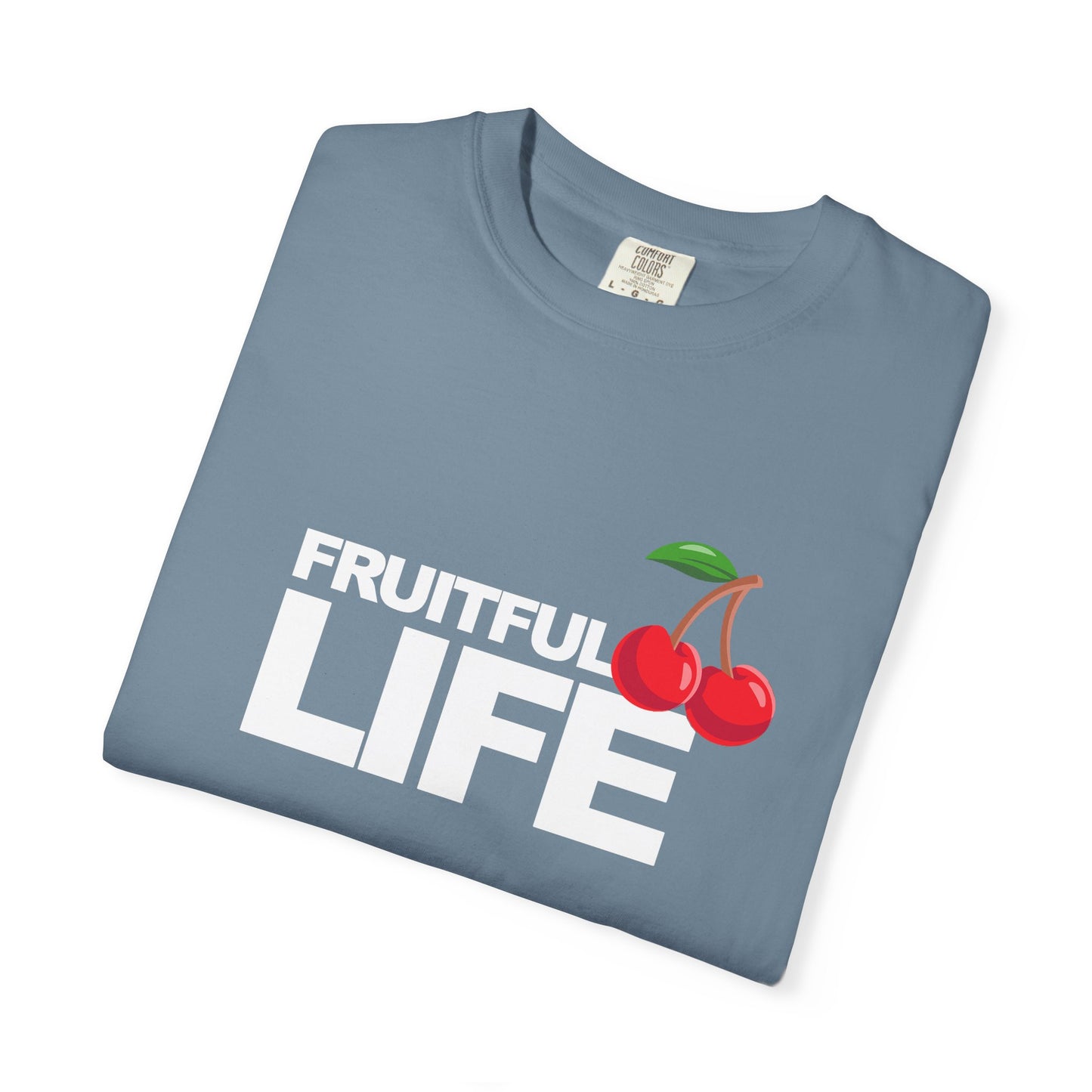 Cherry Chest Pocket T-Shirt — Minimal Fruit Graphic Tee