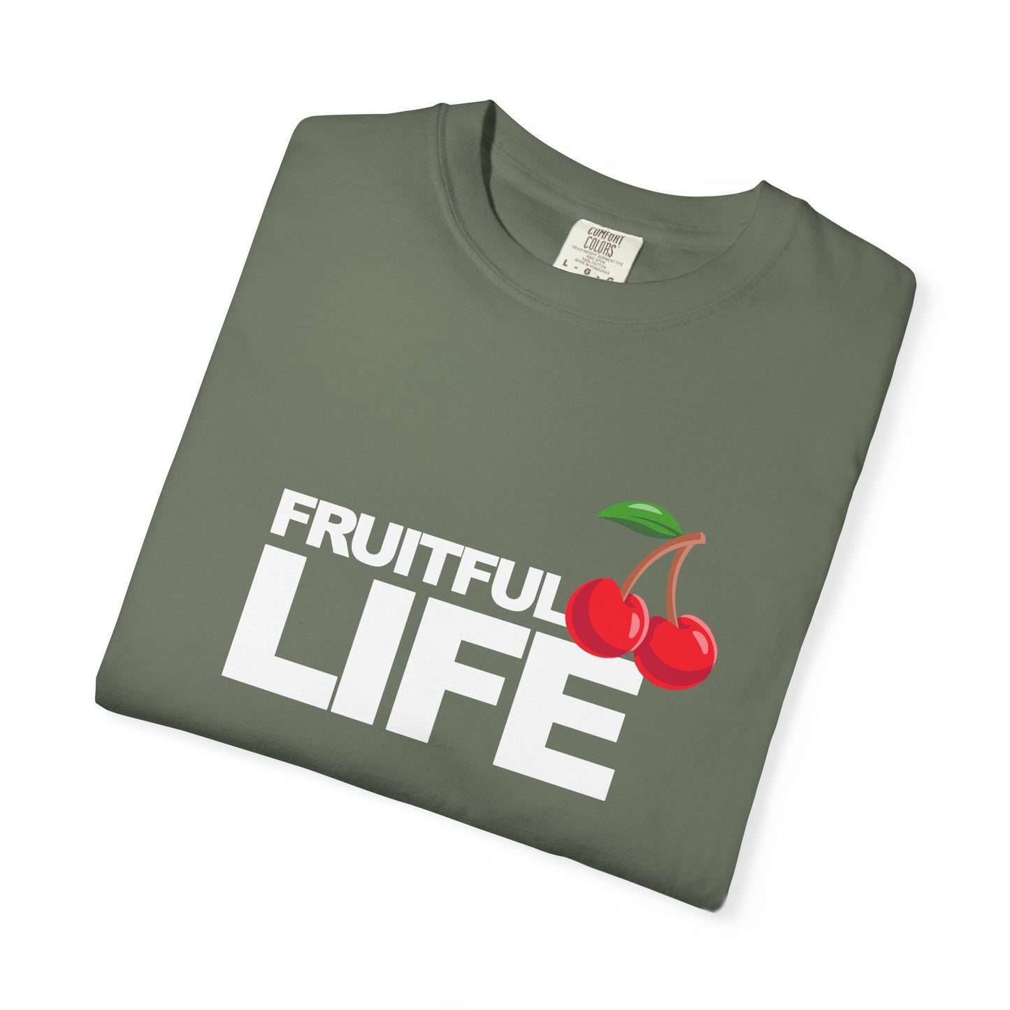 Cherry Chest Pocket T-Shirt — Minimal Fruit Graphic Tee