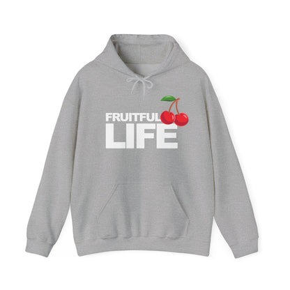 Fruitful Life Hoodie — Cherry Graphic Hooded Sweatshirt
