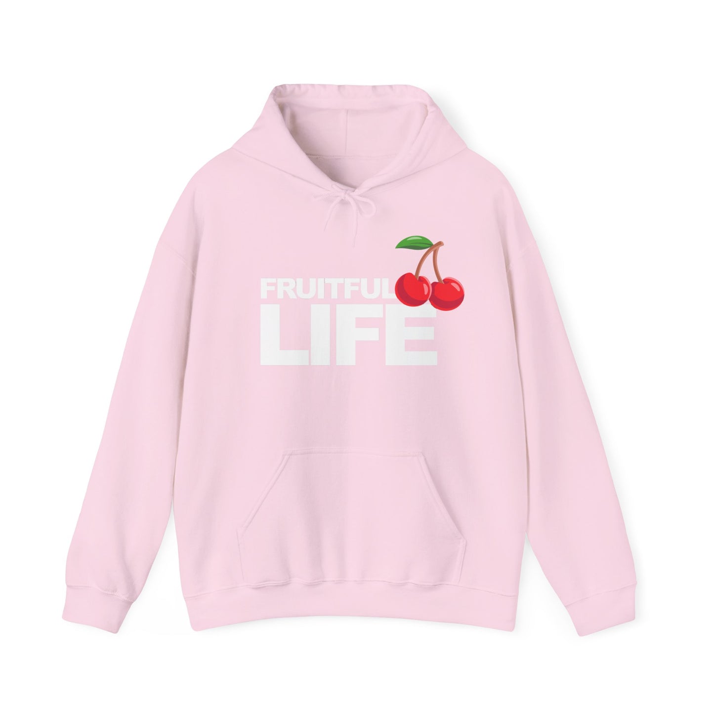 Fruitful Life Hoodie — Cherry Graphic Hooded Sweatshirt