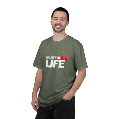 Cherry Chest Pocket T-Shirt — Minimal Fruit Graphic Tee