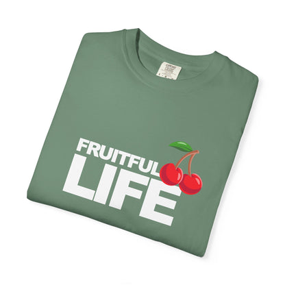 Cherry Chest Pocket T-Shirt — Minimal Fruit Graphic Tee