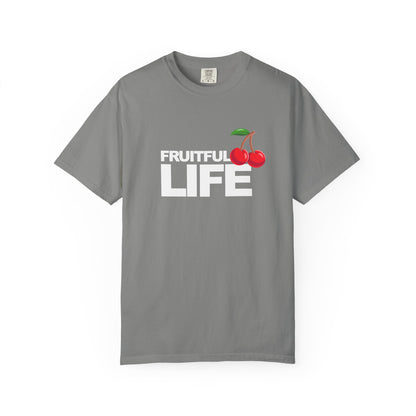 Cherry Chest Pocket T-Shirt — Minimal Fruit Graphic Tee