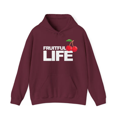 Fruitful Life Hoodie — Cherry Graphic Hooded Sweatshirt
