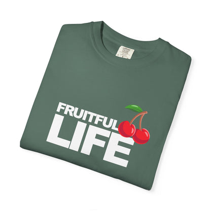 Cherry Chest Pocket T-Shirt — Minimal Fruit Graphic Tee