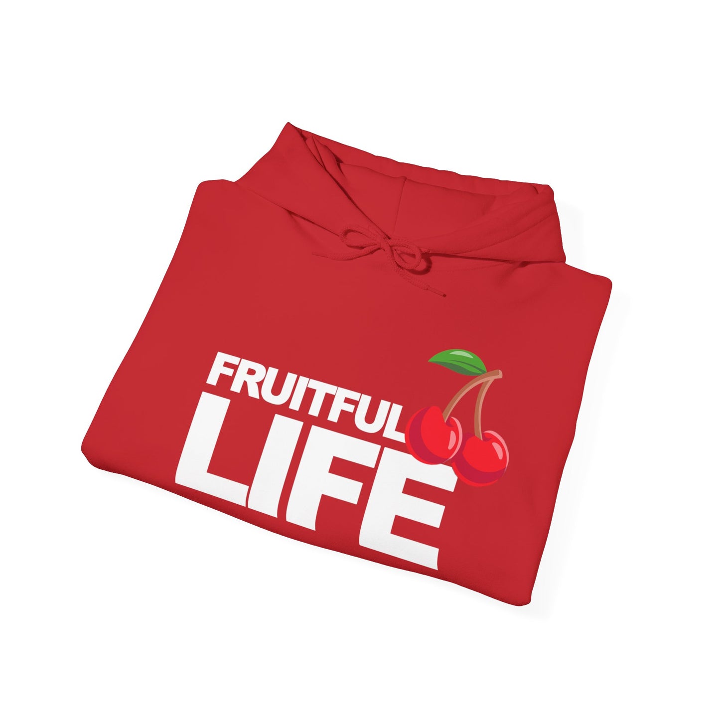 Fruitful Life Hoodie — Cherry Graphic Hooded Sweatshirt