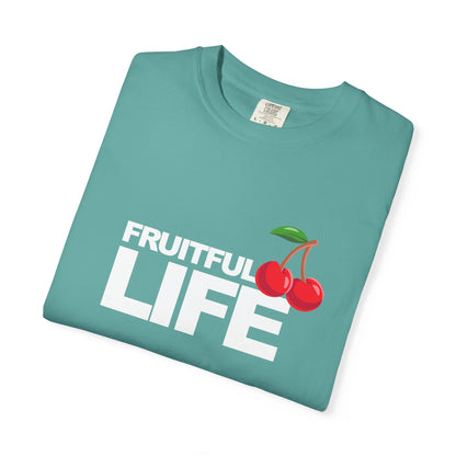 Cherry Chest Pocket T-Shirt — Minimal Fruit Graphic Tee