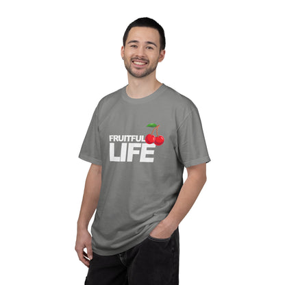 Cherry Chest Pocket T-Shirt — Minimal Fruit Graphic Tee