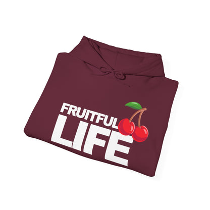 Fruitful Life Hoodie — Cherry Graphic Hooded Sweatshirt