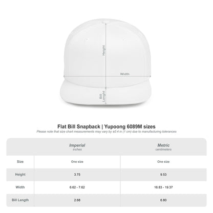 Flat Bill Snapback- Fruitful Life Cherry
