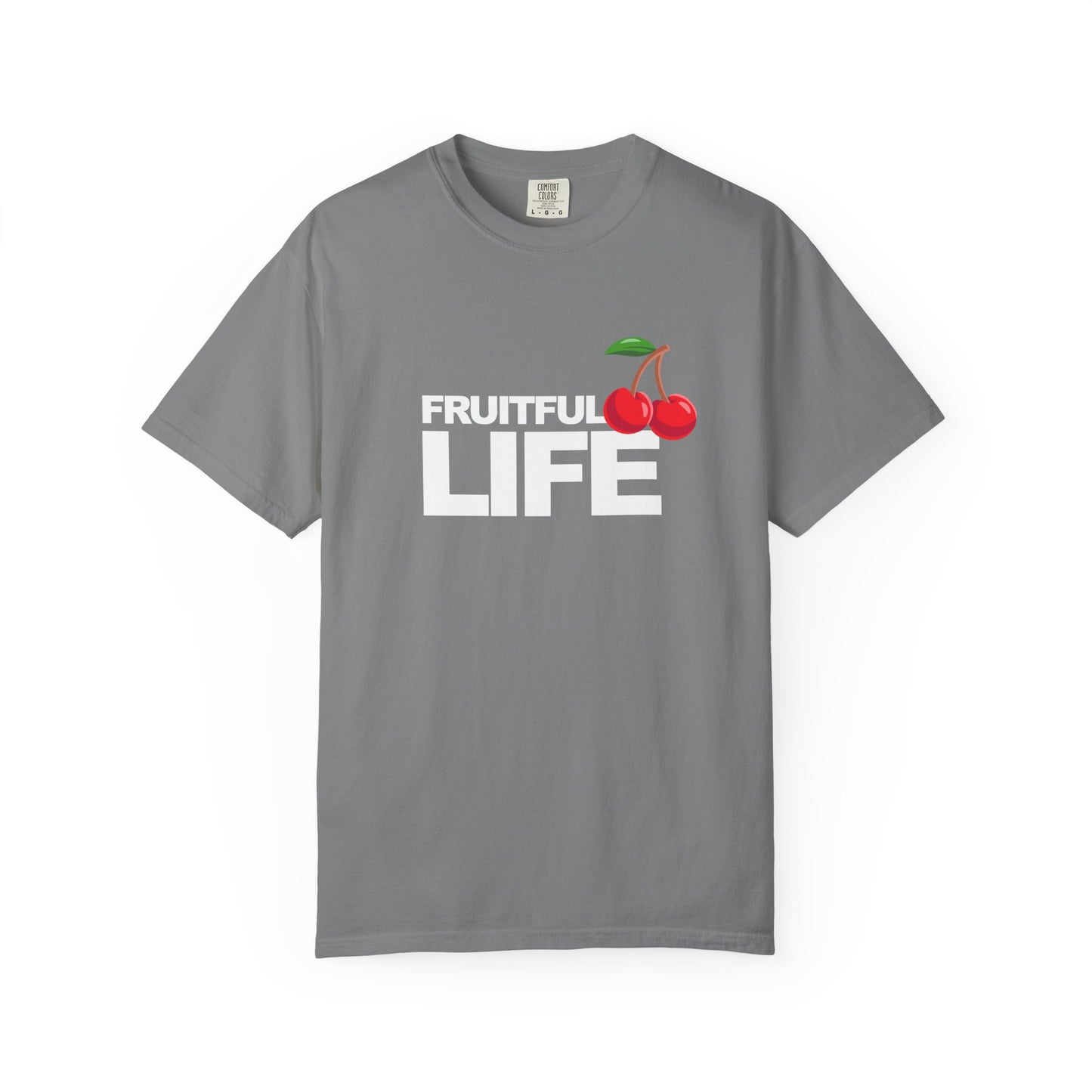 Cherry Chest Pocket T-Shirt — Minimal Fruit Graphic Tee