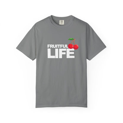 Cherry Chest Pocket T-Shirt — Minimal Fruit Graphic Tee