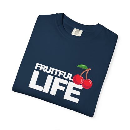 Cherry Chest Pocket T-Shirt — Minimal Fruit Graphic Tee
