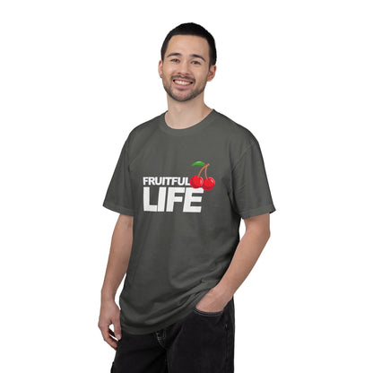 Cherry Chest Pocket T-Shirt — Minimal Fruit Graphic Tee